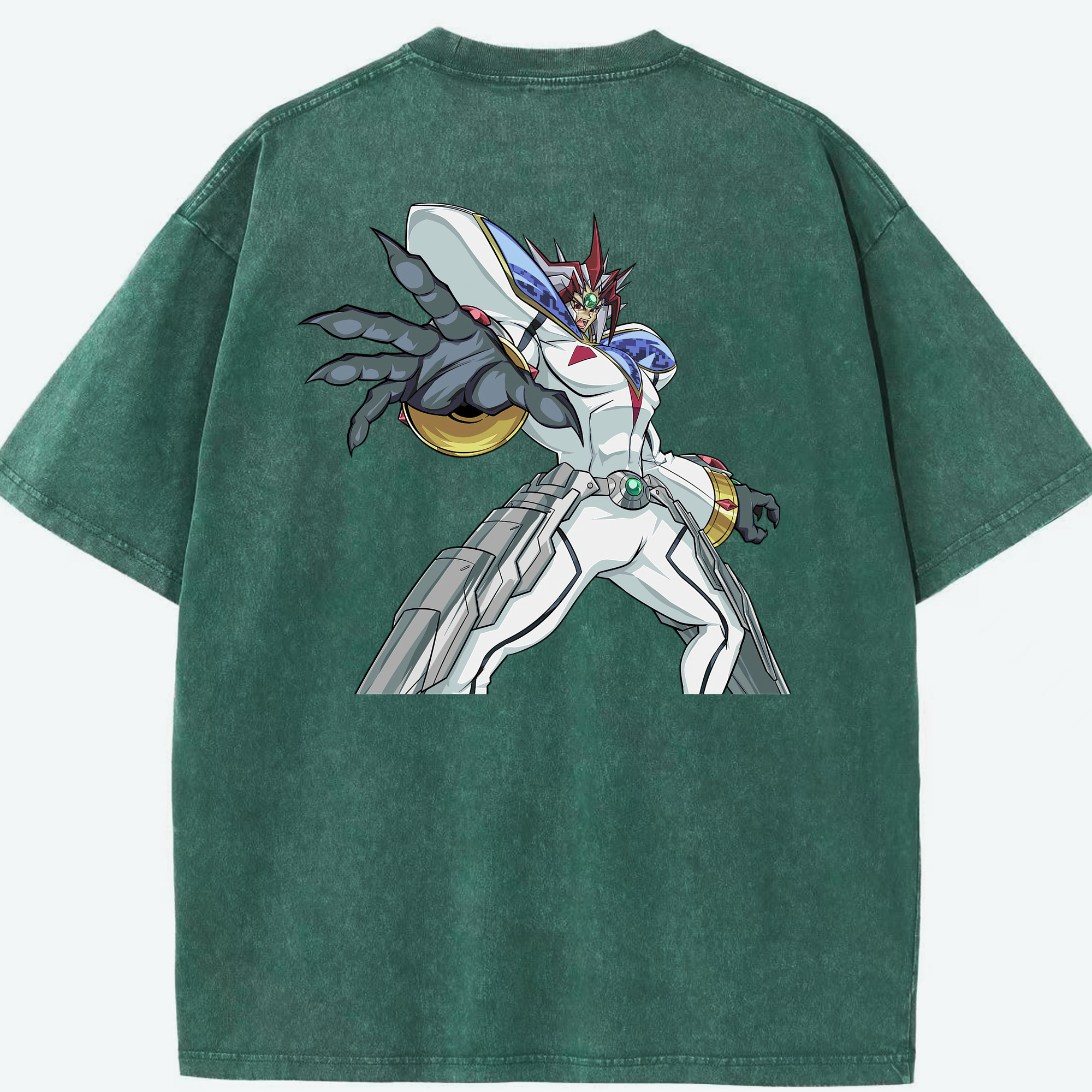 （画像用） 遊☆戯☆王 Yu-Gi-Oh! 綿100% ヴィンテージ風 半袖Tシャツ（背面プリント）